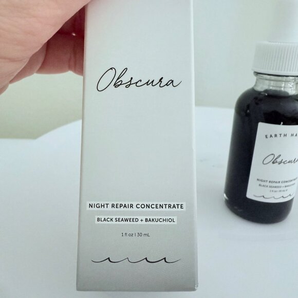 Earth Harbor Obscura Night Repair Full SIze Concentrate Serum Black Seaweed 1oz - Picture 9 of 9
